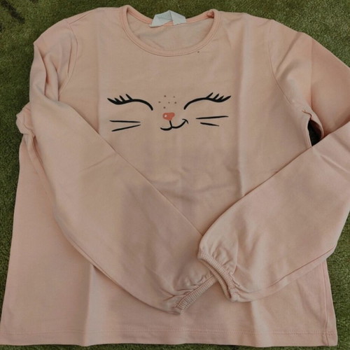 H&M set of 6 girls' short-sleeve tops like new, pastel colors, age 8-10