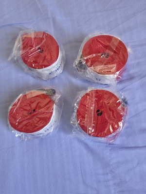Car seat belts set, red, 4.7cm x 3.6m