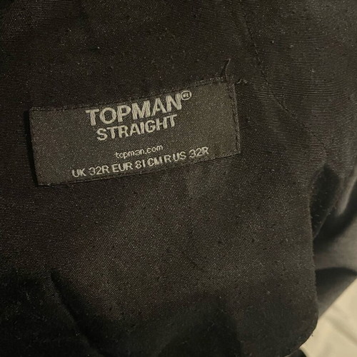 TopMan fabric pants gray like new, size 32