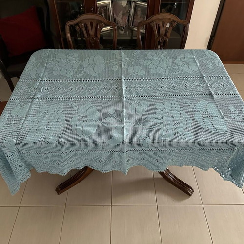 Blue blanket used 231x150cm