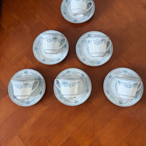 Σετ τσαγιού Noritake Blue Hill 12 τμχ σαν καινούργιο