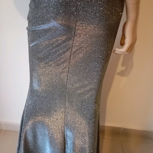 12€ New silver glitter long dress