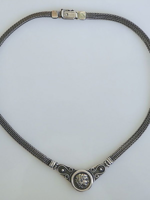 Silver 925 necklace used, vintage and beautiful