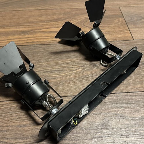 Spotlight black matte metal double ceiling and wall light like new
