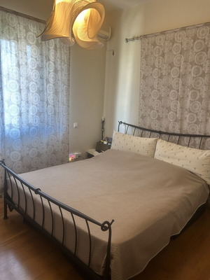 Double iron bedroom set like new, dark matte brown