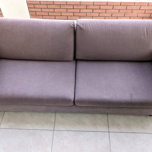 SATO Brown Triple Sofa used
