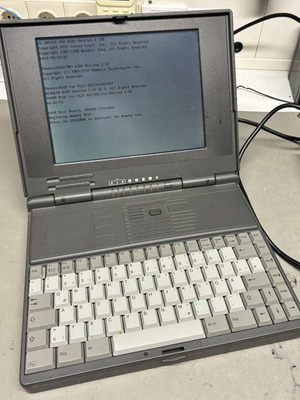 Escom 386XL/33 laptop used, retro from 1993