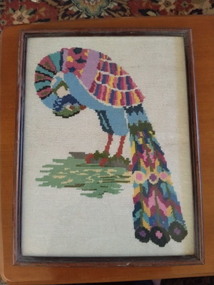 Embroidered frame used 42×32