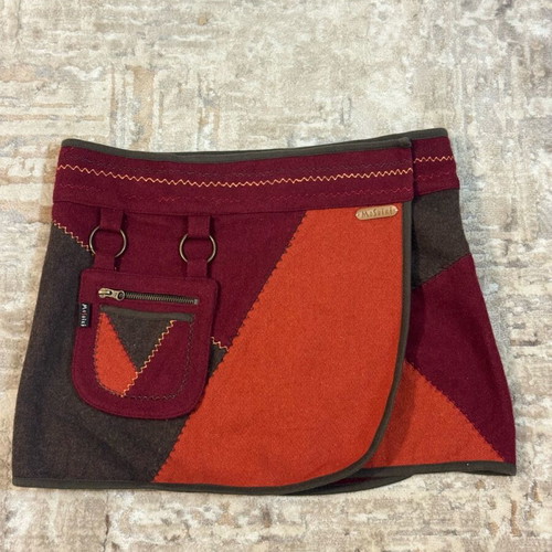 Vintage Moshiki wool patchwork skirt like new, size M
