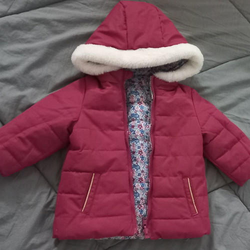 Baby jacket like new reversible 12-18 months