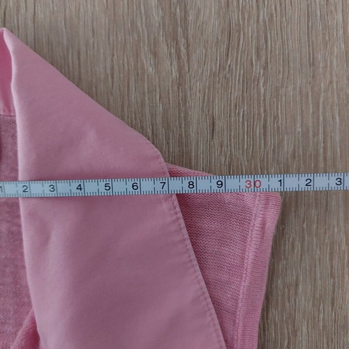 ZARAKNIT Pink Sleeveless Top Medium Used With Collar And Buttons