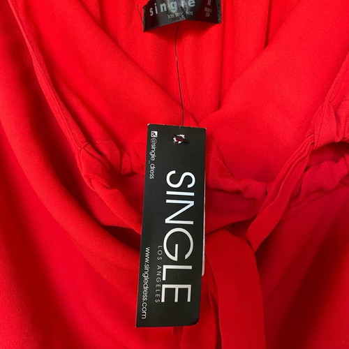 One-piece jumpsuit new, size M, red, 100% polyester