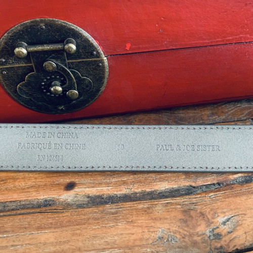 Paul & Joe Sister waist belt new, grey-olive color, size 80