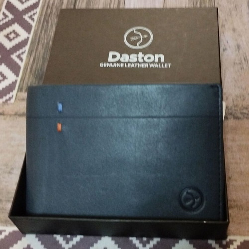 Daston men's wallet new, blue color