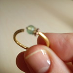 Adjustable ring gold steel new