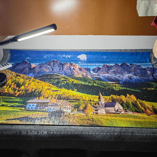 Puzzle 1500 pieces new, assembled, ready for framing