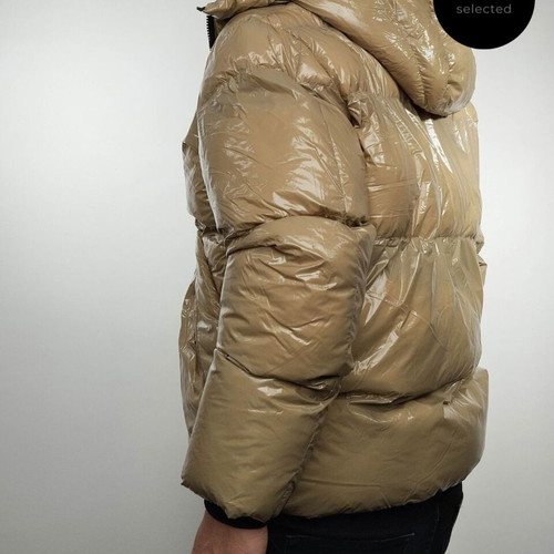 DEF Shiny Puffer Jacket like new, size L-XL, beige