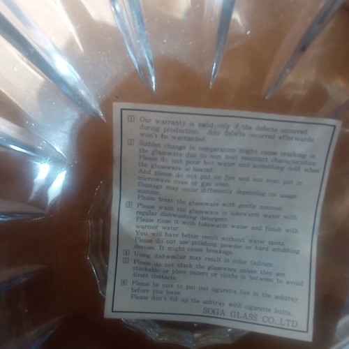 Crystal bowl unused