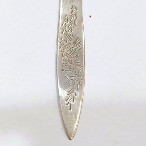 Vintage Silver Letter Opener 925 with Semi-Precious Stone like new