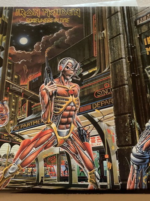 Iron Maiden Somewhere In Time LP μεταχειρισμένο, ελληνική κόπια 90s