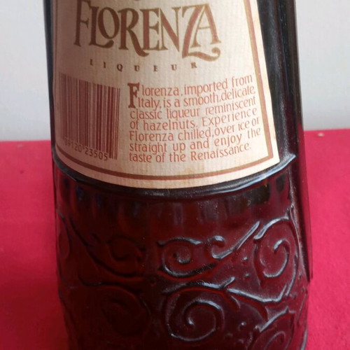 Florenza collectible bottle used, vintage, empty