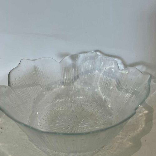 Arcoroc France Lotus vintage set of 6 glass bowls used