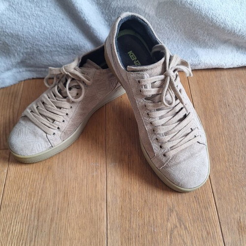 Kenzo unisex sneakers size 40 beige suede
