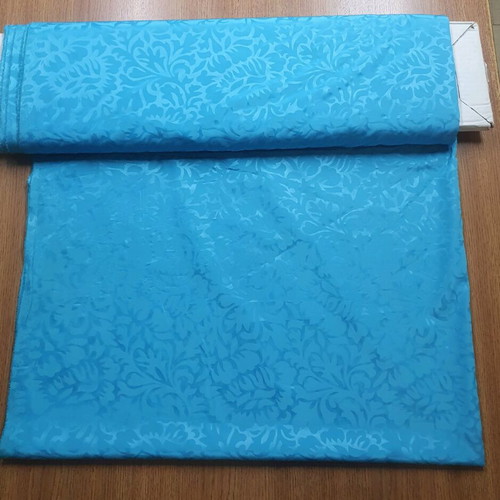 Brocade satin fabric blue new, width 1.10