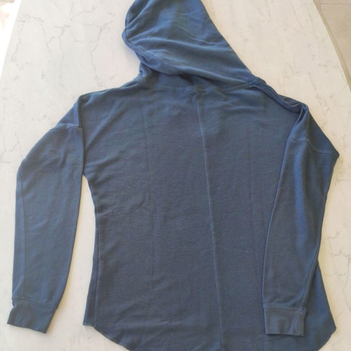 Ethnic hooded sweatshirt used, size S, white and blue