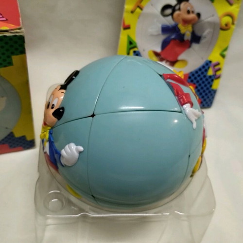 Vintage spherical Rubik's-type puzzle "Mickey's Challenge" like new, 90s