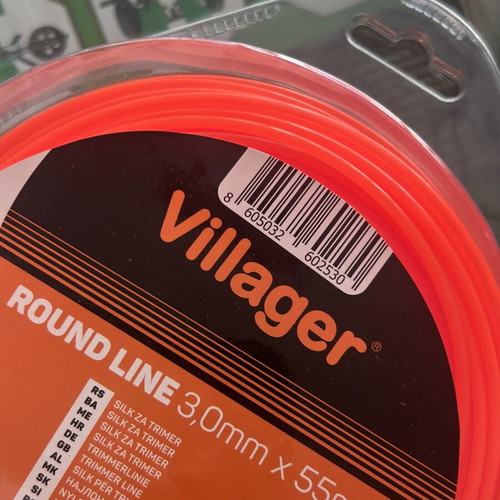 Villager Round Line 3mm x 55m trimmer line new, sealed