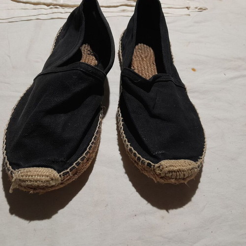 Espadrilles men's casual black used size 44