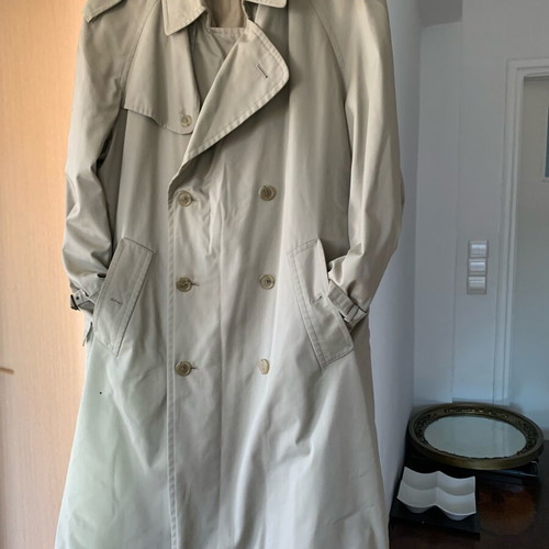 Vintage Lord men's trench coat used, beige