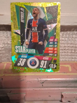 Neymar Jr TOPPS FOIL Star Player Match Attax μεταχειρισμένο