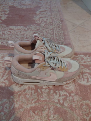 Nike Air Max women's athletic shoes used, pink shades