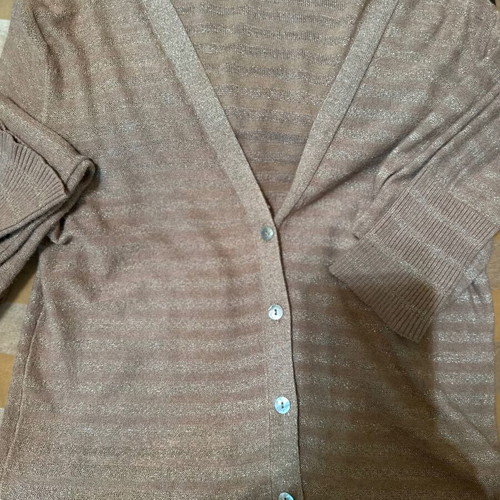 Mango cardigan in golden color like new, slim fit