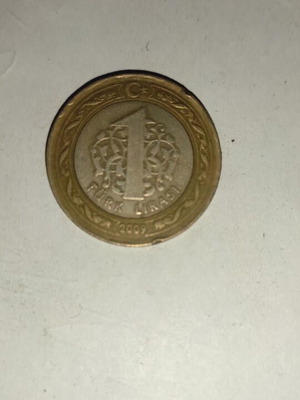 Turkish Lira 1 used, minted 2009