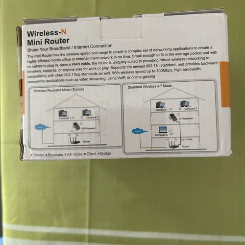 Wireless-N Mini Router repeater like new