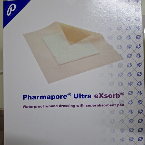 Pharmapore Ultra eXsorb wound dressings like new, pack of 10