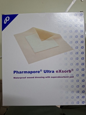 Pharmapore Ultra eXsorb wound dressings like new, pack of 10