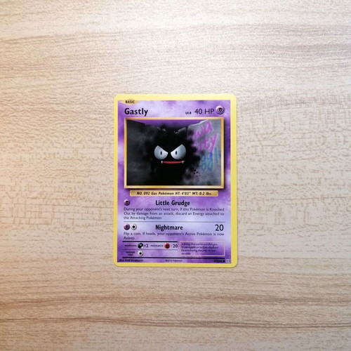 Pokémon Gastly Evolutions 2016 Common Card near mint