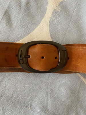 Armani Jeans leather belt unisex like new, brown