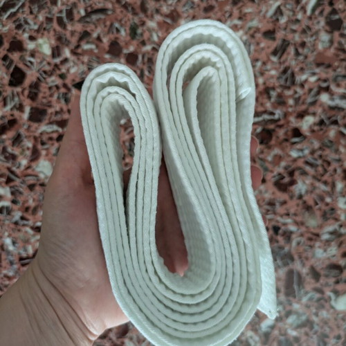 Karate uniform used, size 3/160 with white belt, 100% cotton
