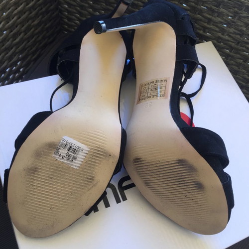 Makgio lace up sandals new, size 38, black