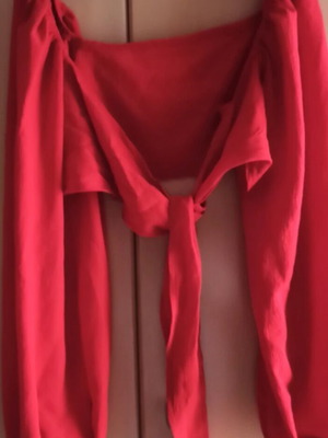 Shein summer blouse red, like new, size S