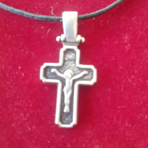 Silver 925 men's cross new Apefthon silver