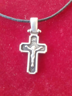 Σταυρός ασημένιος 925 ανδρικός καινούργιος Άπεφθον ασημί