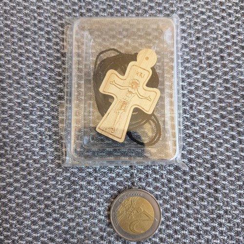 Hanging cross with Jesus Christ, new