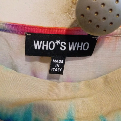Who*s Who dress like new, multicolor, satin viscose
