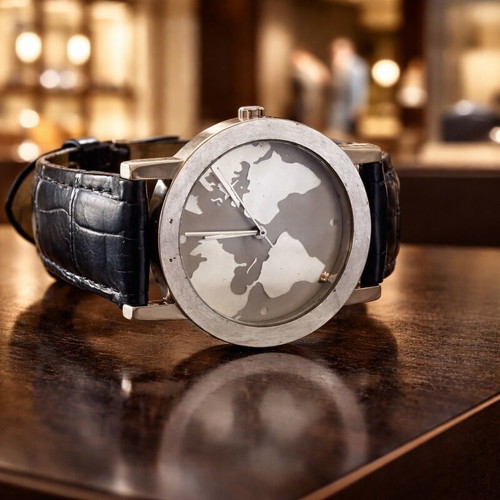 Boeing Limited Edition World Map Dial Watch 38mm used unisex